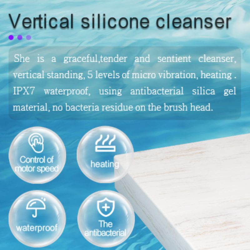 Silicone Facial Scrubber - Electric Deep Cleaning Face Skin Cleansing Brush Beauty Tool