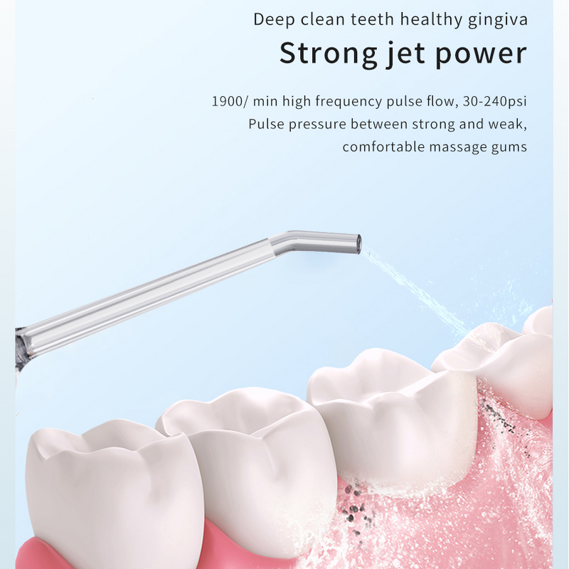 Electric Water Flosser - 670ml Big Capacity Oral Care Teeth Cleaning Kits Tool