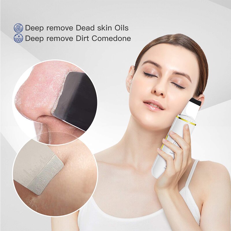 Ultrasonic Skin Scrubber - Original Factory Portable Peeling Facial Beauty Machine