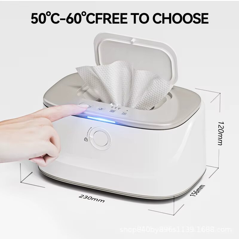 Baby Wipe Warmer - Large Capacity 3 Temperature 3 Brightness Night Light Heating Tool