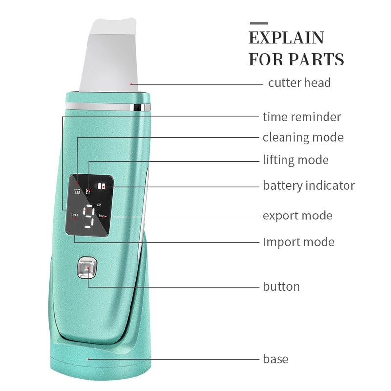 Ultrasonic Facial Exfoliator - 2023 Popular Deep Cleansing Skin Rejuvenation Scrubber
