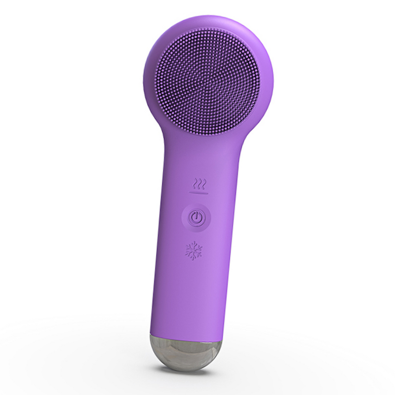 Silicone Facial Cleansing Brush - Ice and Hot Electric Face Massager Scrubber Tool