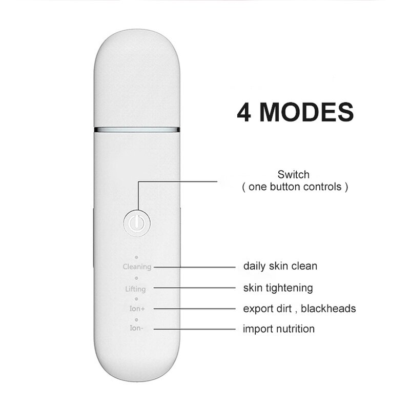 Ultrasonic Skin Scrubber - Original Factory Portable Peeling Facial Beauty Machine