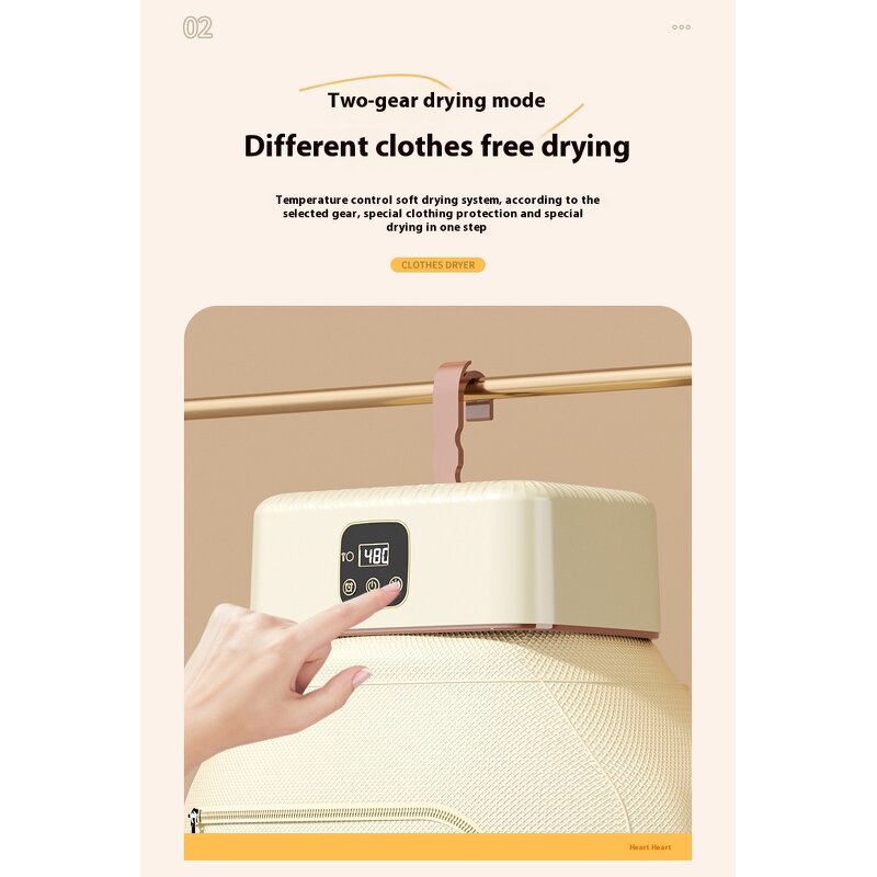 Foldable Clothes Dryer - 2025 600W 4 Hour Timer Quiet Household Drying Hood Tool