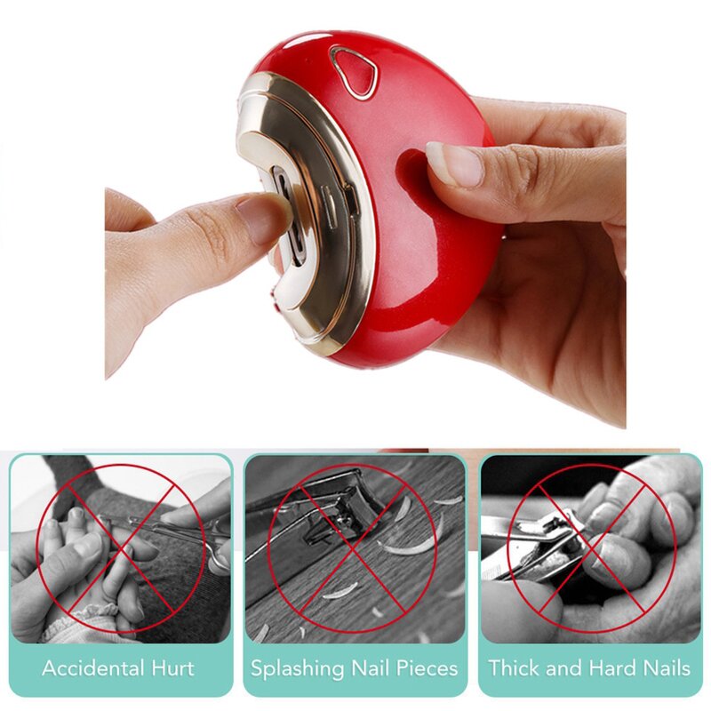 Electric Baby Nail Trimmer - Nail Cutter Clipper Kids Infant Adult Manicure Tool