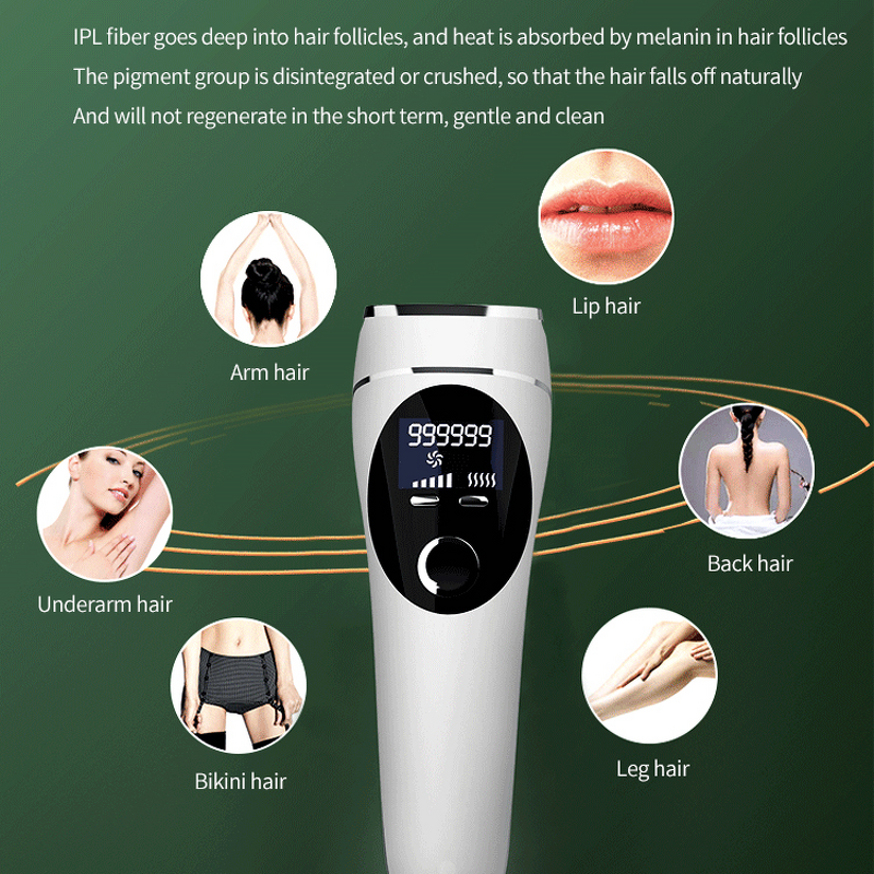 IPL Hair Removal Machine - Home Use Facial Body Women Men Beauty Cleaning Product