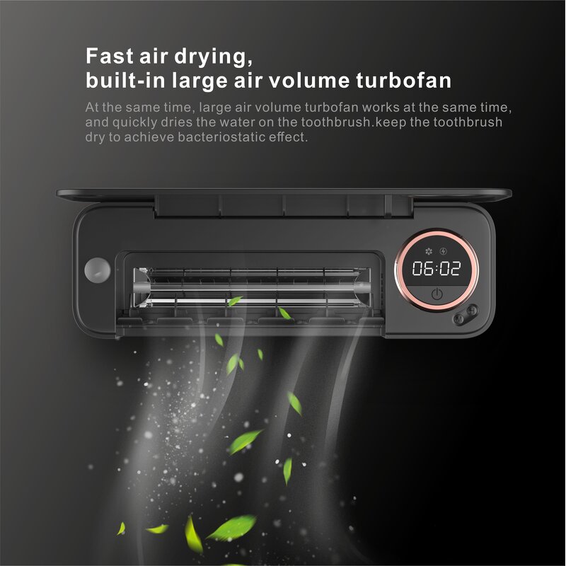 UV Toothbrush Sterilizer - Latest Portable Electric Holder Dryer Timing Function Tool