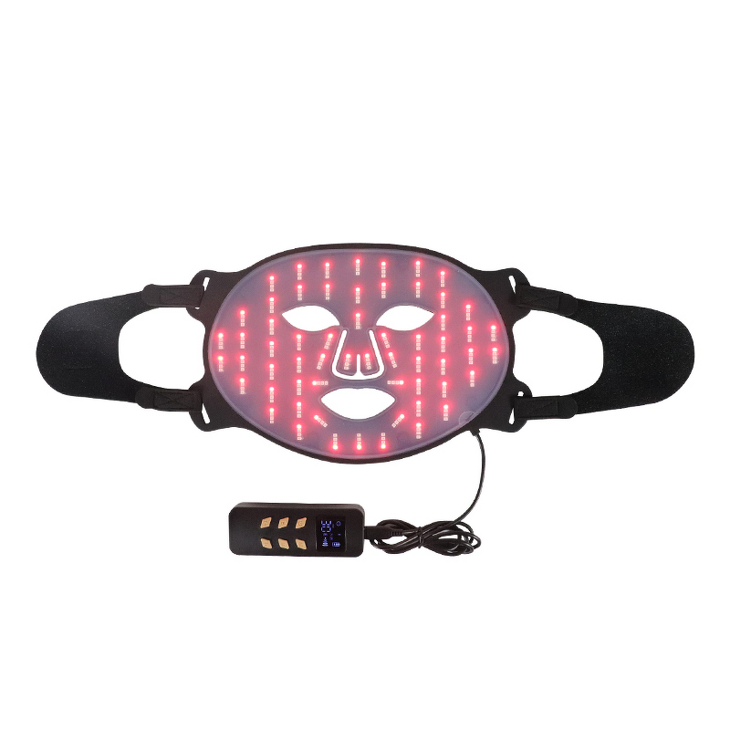Silicone LED Facial Mask - Professional Red Nir Color Light Therapy Soft Silicone Tool