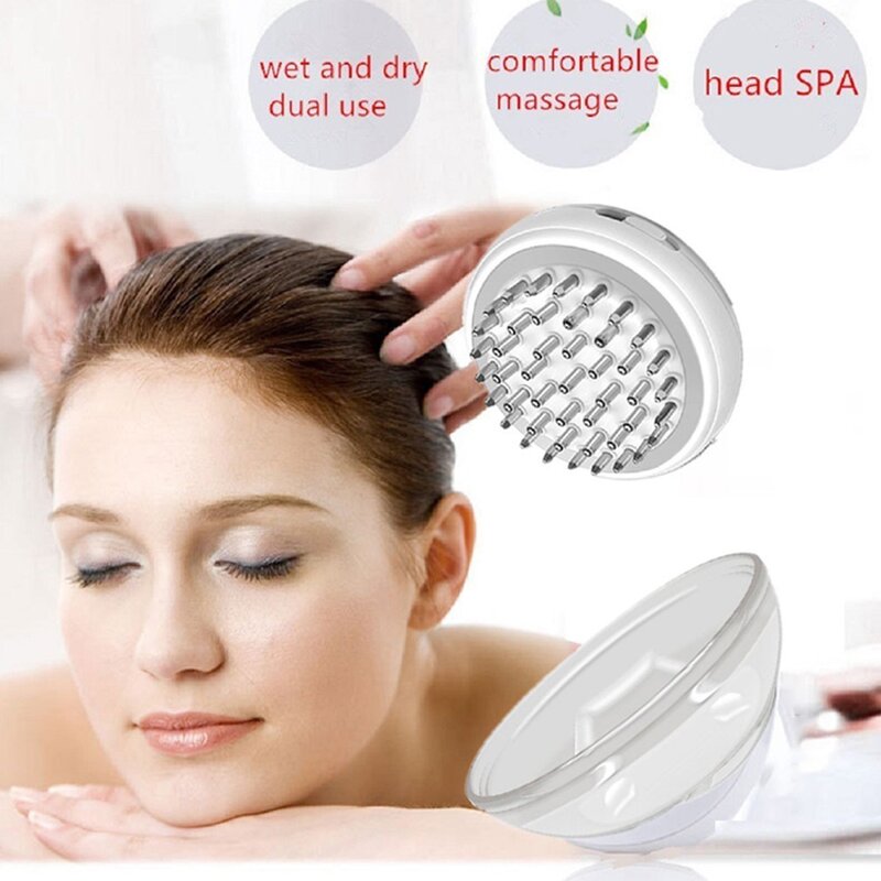 EMS Scalp Comb Massager - Home Use Portable Vibration Electric Head Massage Tool