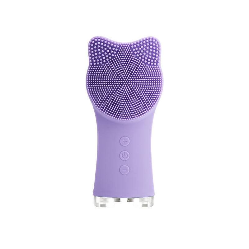 Mini Silicone Cleansing Brush - Cat-ear-shaped Vibration Deep Cleansing Face Tool