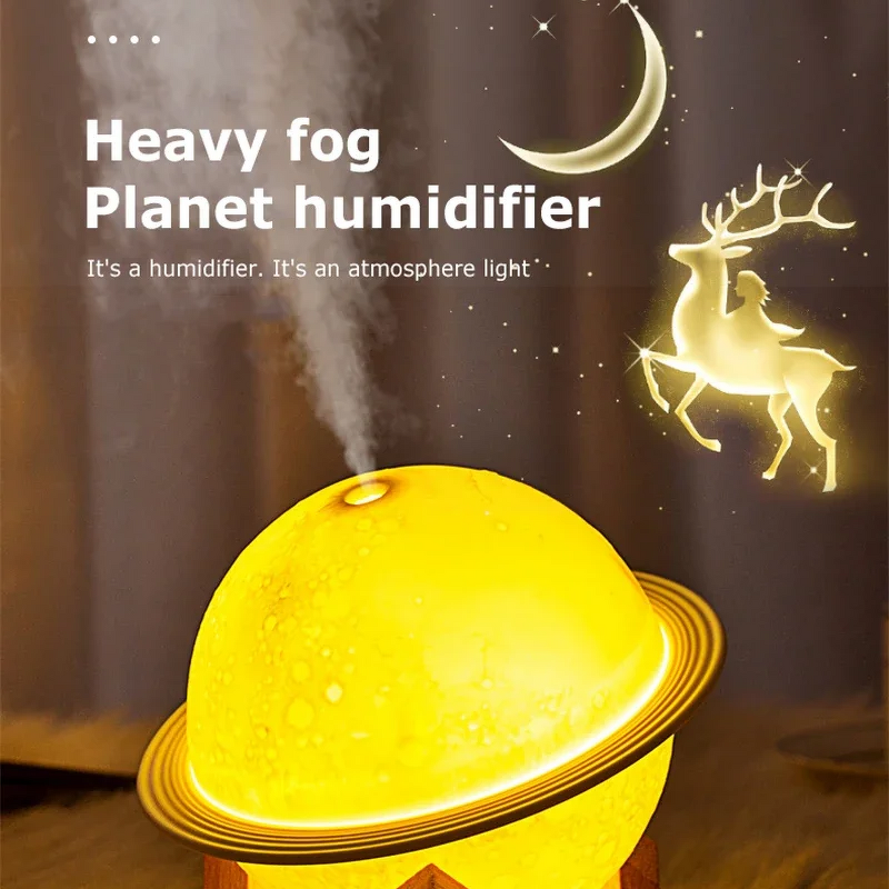 Planet LED Aroma Diffuser - Home Use Ultrasonic Essential Oil Aromatherapy Humidifier