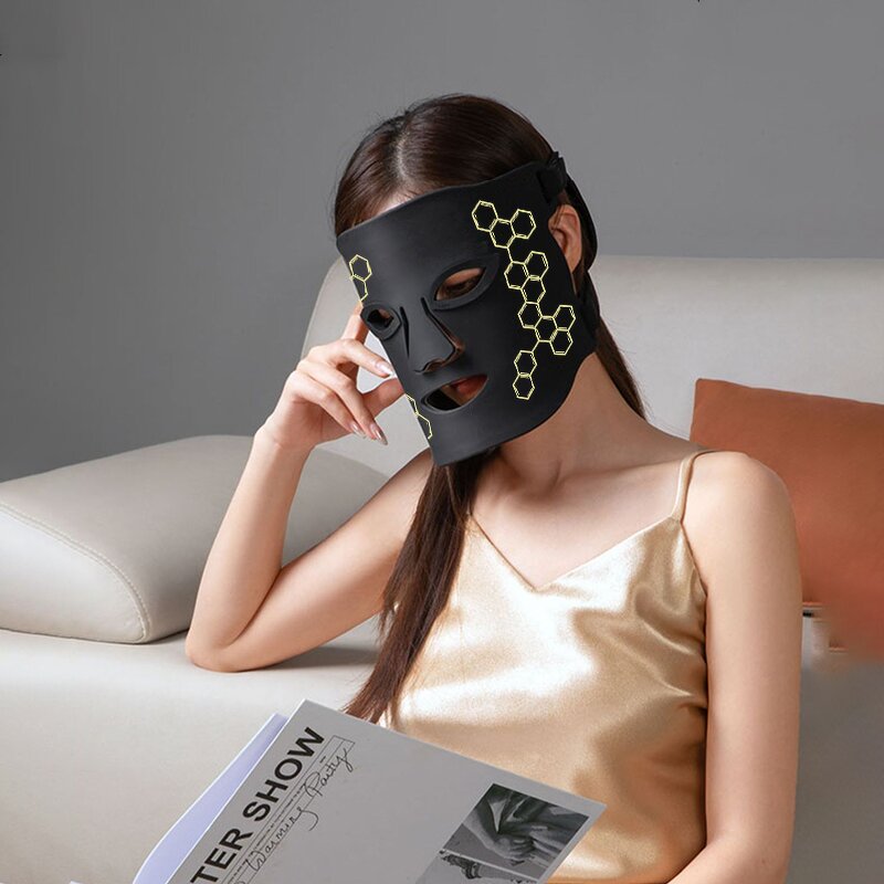 Silicone LED Facial Mask - Classic Wireless Infrared Red Light Flexible Beauty Tool