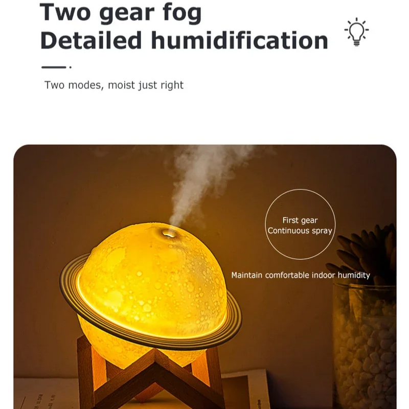 Planet LED Aroma Diffuser - Home Use Ultrasonic Essential Oil Aromatherapy Humidifier