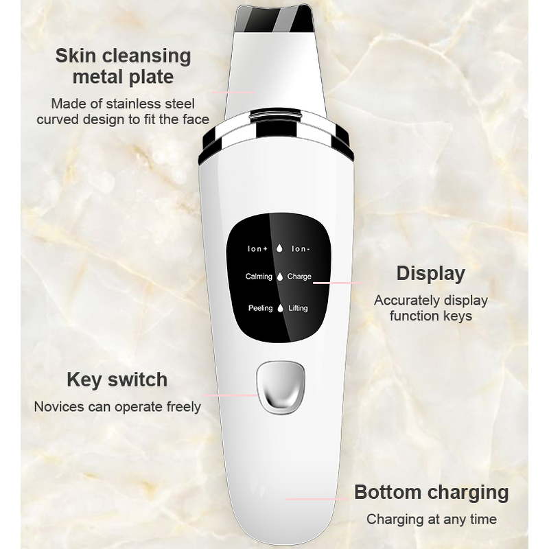 Sonic Ultrasonic Scrubber - Mini Portable Dead Skin Peeling Beauty Device Tool