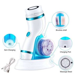 Facial Cleansing Brush - 2023 Waterproof Portable Multi-Function Electric Face Tool