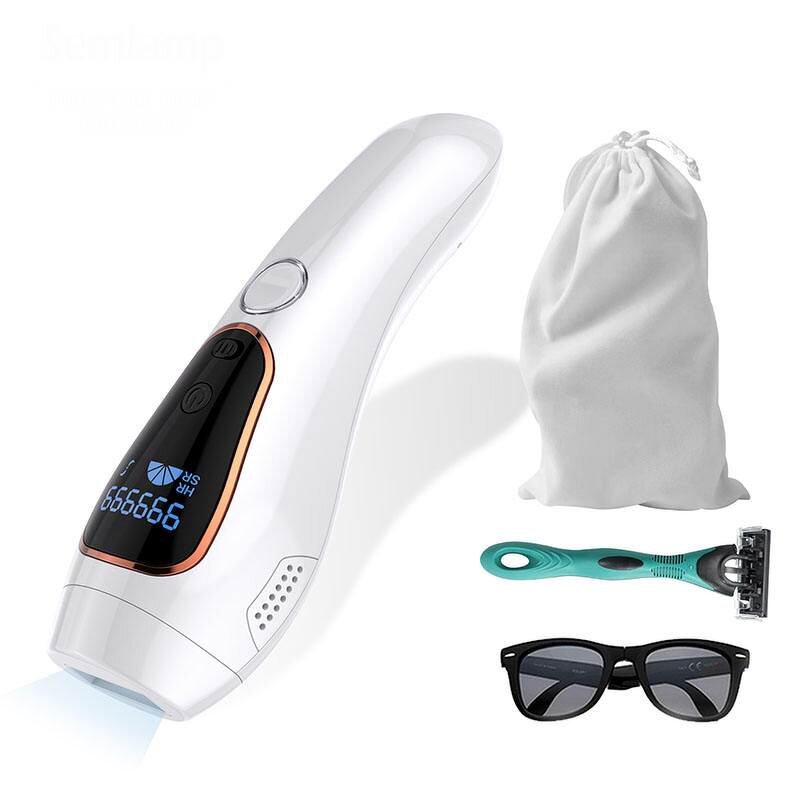 IPL Hair Removal Handle - Laser Permanent Mini Portable Electric Epilator Face Body