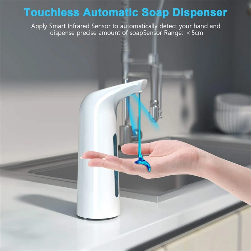 Automatic Soap Dispenser - 400ml Touchless Sensor Home Hotel Kitchen Bathroom Tool