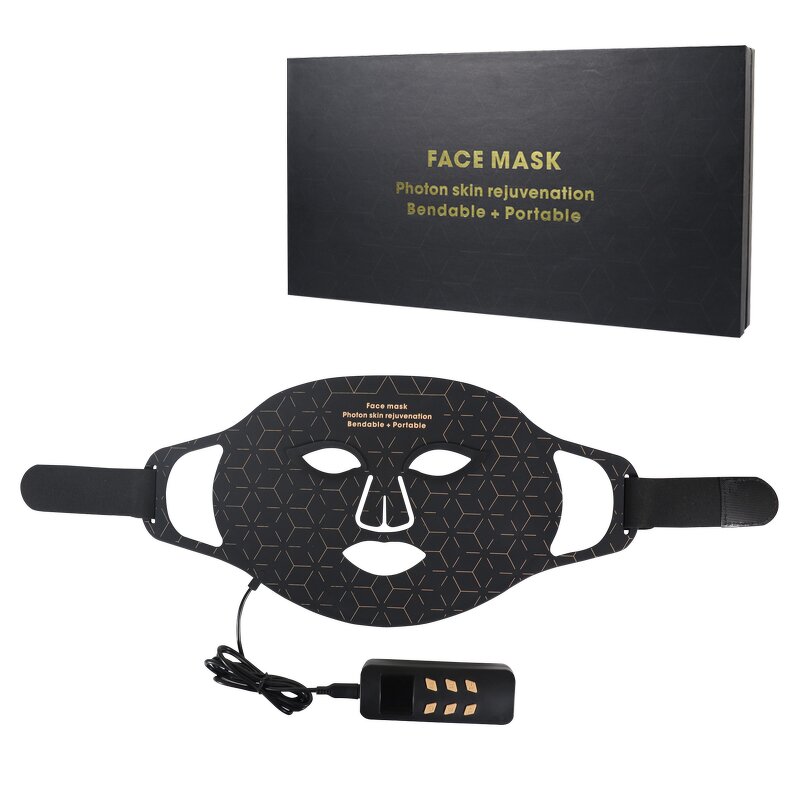 4 Color LED Face Mask - Photon Blue Red Light Therapy Facial Beauty Skin Care Tool