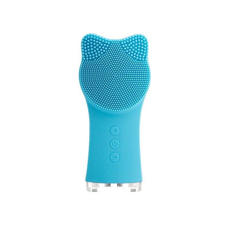 Mini Silicone Cleansing Brush - Cat-ear-shaped Vibration Deep Cleansing Face Tool