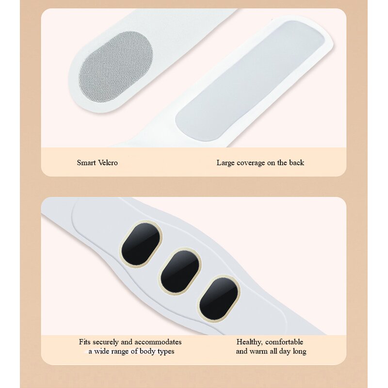 Period Pain Relief Belt - Multifunctional Abdomen Waist Heating Therapy Massage Tool