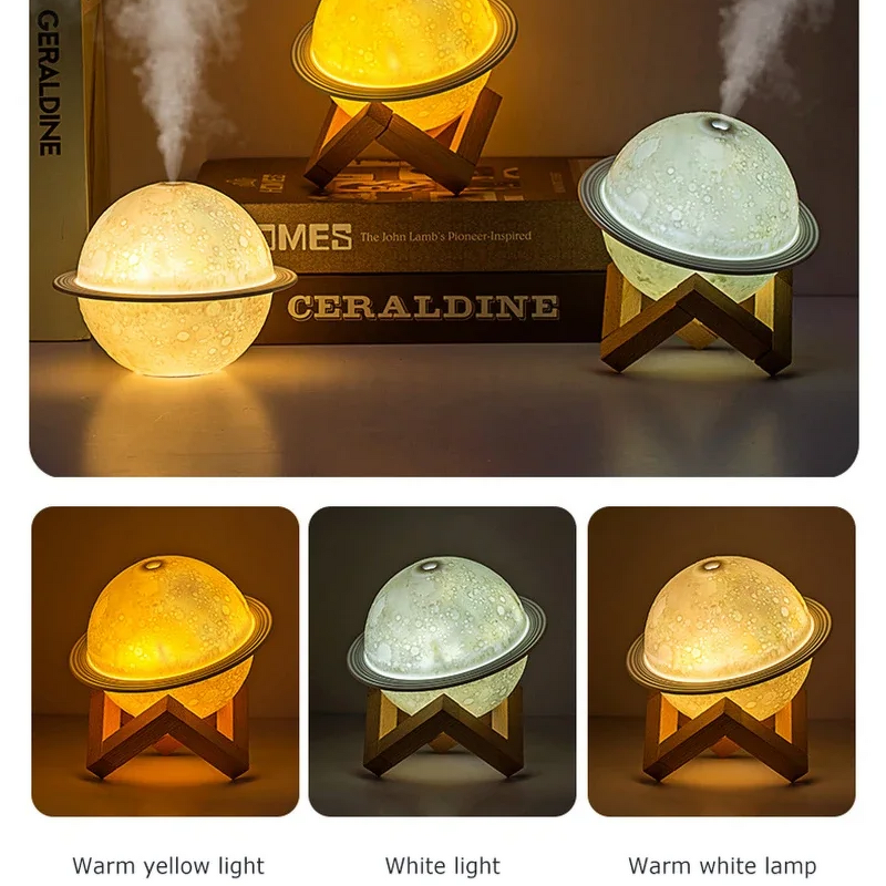 Planet LED Aroma Diffuser - Home Use Ultrasonic Essential Oil Aromatherapy Humidifier