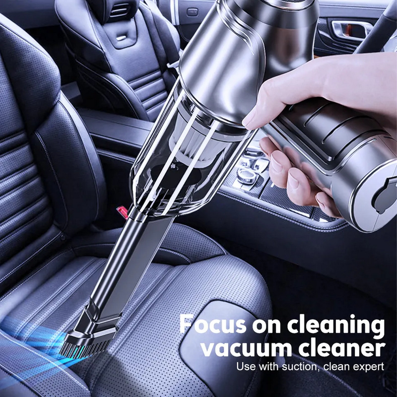 Smart Mini Car Vacuum - Portable Battery Powered Brushless Motor Cleaning Tool