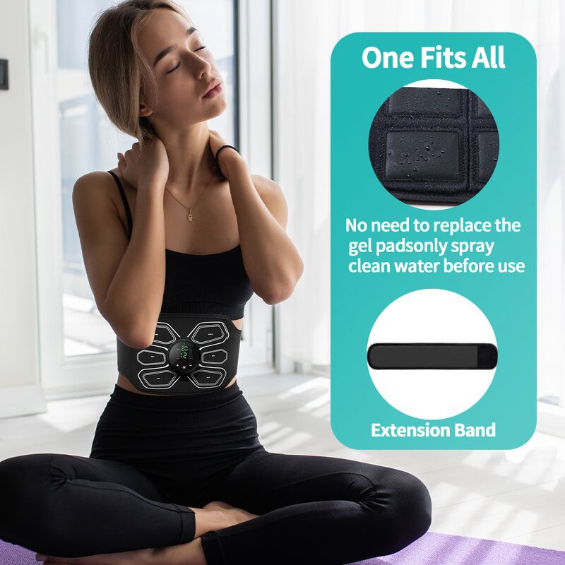 EMS Abdominal Slimming Belt - NEW Smart Abdomen Muscle Stimulator Massager Tool
