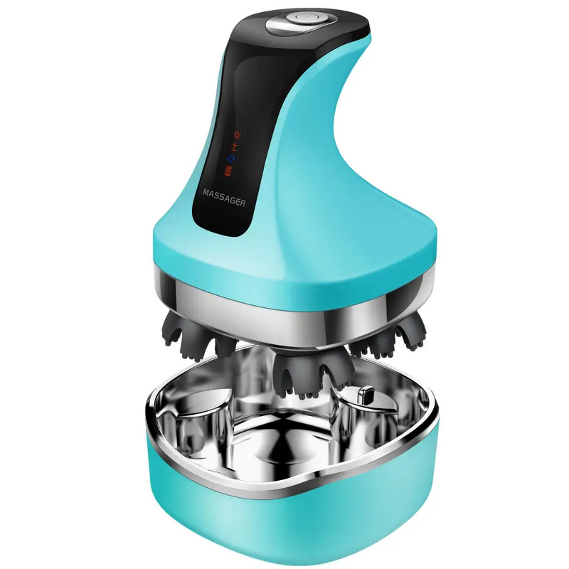 Electric Scalp Massager - Portable 360 Rotating Vibration Fitness Head Massage Tool