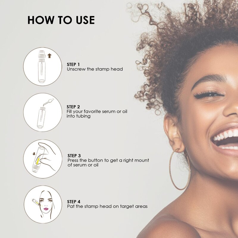 Hydra Roller Derma System - 20 Gold Microneedle 1.5mm for Beauty Applications