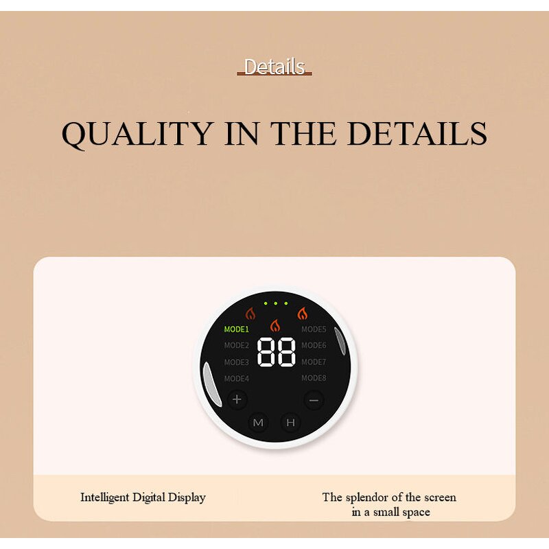 USB Heating Massage Belt - Portable Cordless Period Pain Relief Menstrual Pad Gift