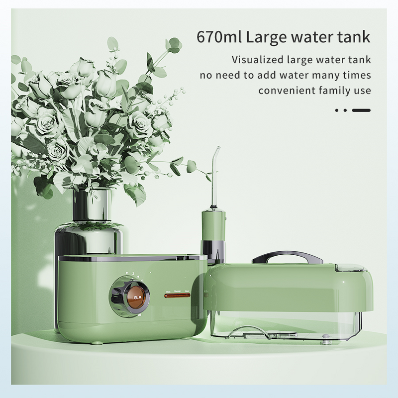 Electric Water Flosser - 670ml Big Capacity Oral Care Teeth Cleaning Kits Tool