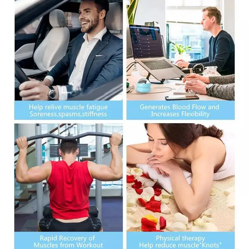 Ice Roller Massager - Hot & Cold Neck Back Body Pain Relief Massage Ball Beauty Tool