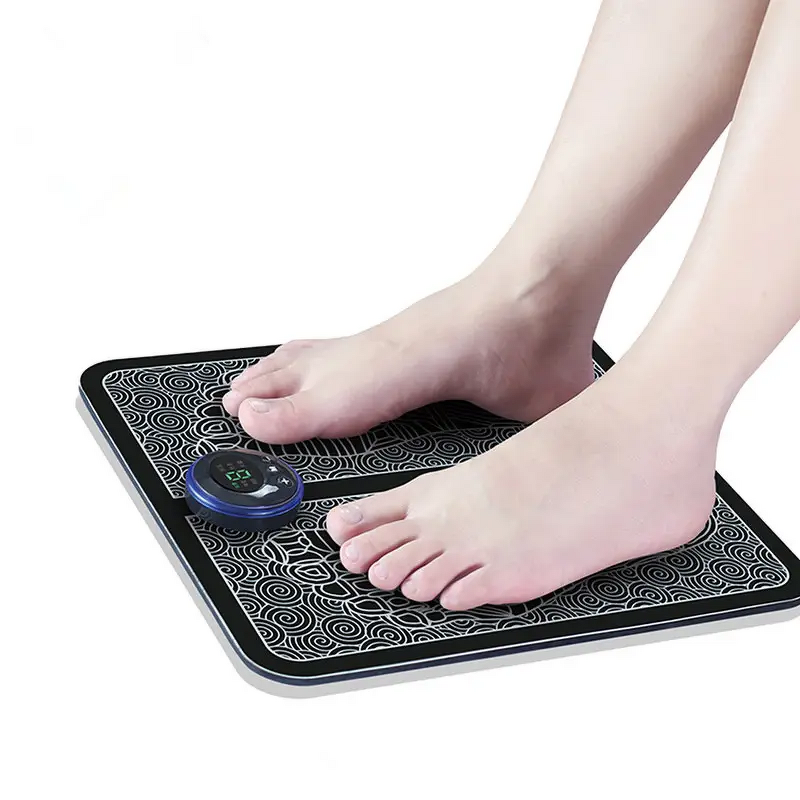 EMS Foot Massager Pad - Electric Vibration Fitness Rechargeable Home Use Massage Tool