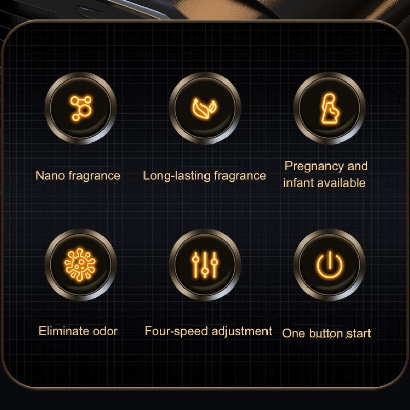 Car Aroma Diffuser - Home Office 4 Modes 100ml Smart Air Purifier Humidifier Tool