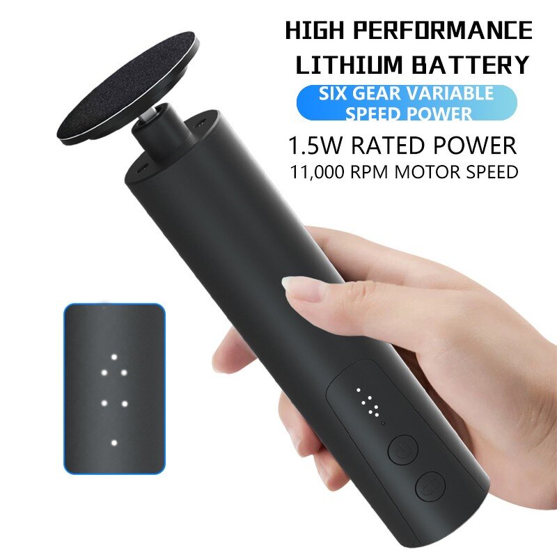 LCD Foot Callus Remover - Professional Home Use Pedicure Dead Skin Electric Foot File