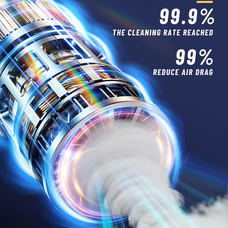 Smart Car Vacuum - Electric Brushless Motor 120W Rechargeable Portable Aspirateur