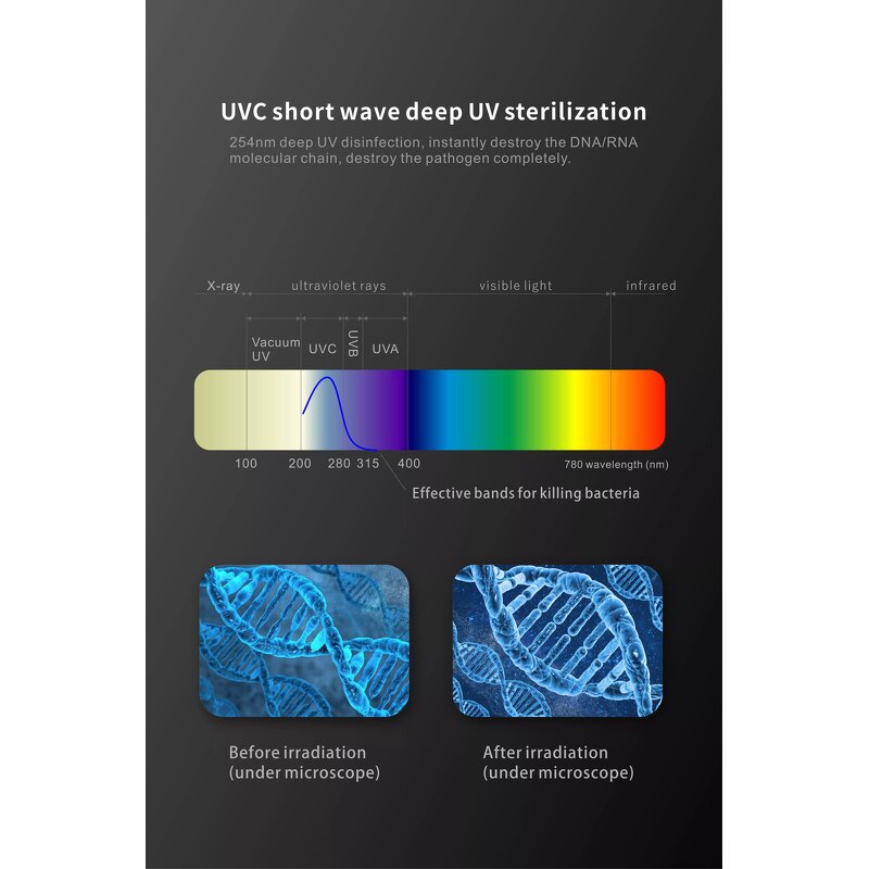 UV Toothbrush Sterilizer - Latest Portable Electric Holder Dryer Timing Function Tool