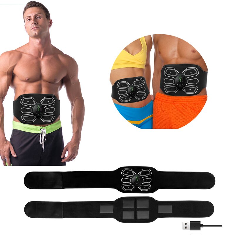 EMS Abdominal Slimming Belt - NEW Smart Abdomen Muscle Stimulator Massager Tool