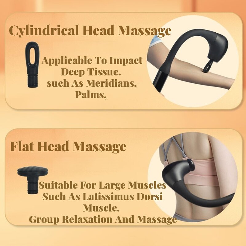 Massage Gun Manufacturer - Custom Logo Deep Muscle Handheld Mini Portable with 4 Heads