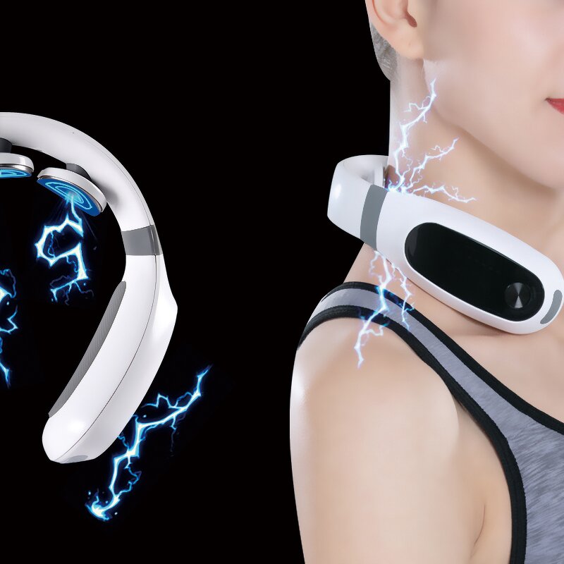 Neck Massager Manufacturer - HEZHENG Smart USB Charging Electric Hot Cervical Therapy
