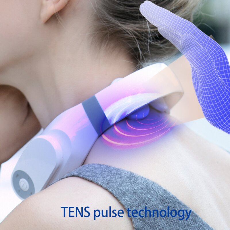 Neck Massager Manufacturer - HEZHENG Smart Electric Vibration Pulse Heating EMS Tens