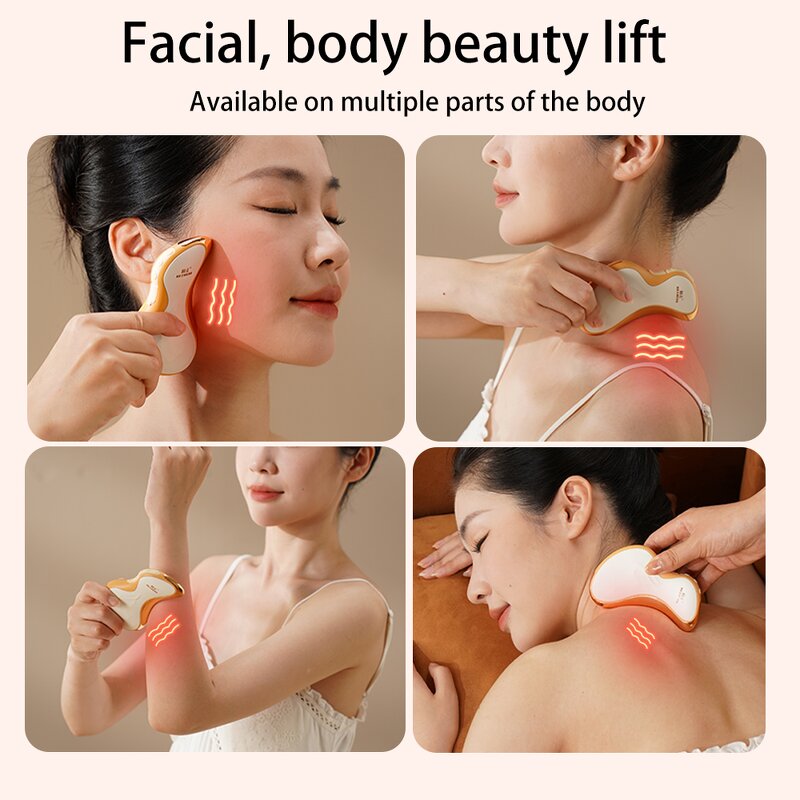 Facial Scrapping Device Manufacturer - Heated Multiple Areas Neck Face Anti Aging