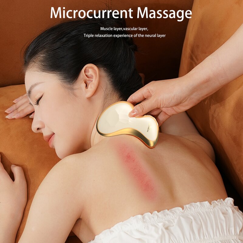 Electric Scraping Massager Manufacturer - Anti-aging Vibration Heated Skin Facial Tool