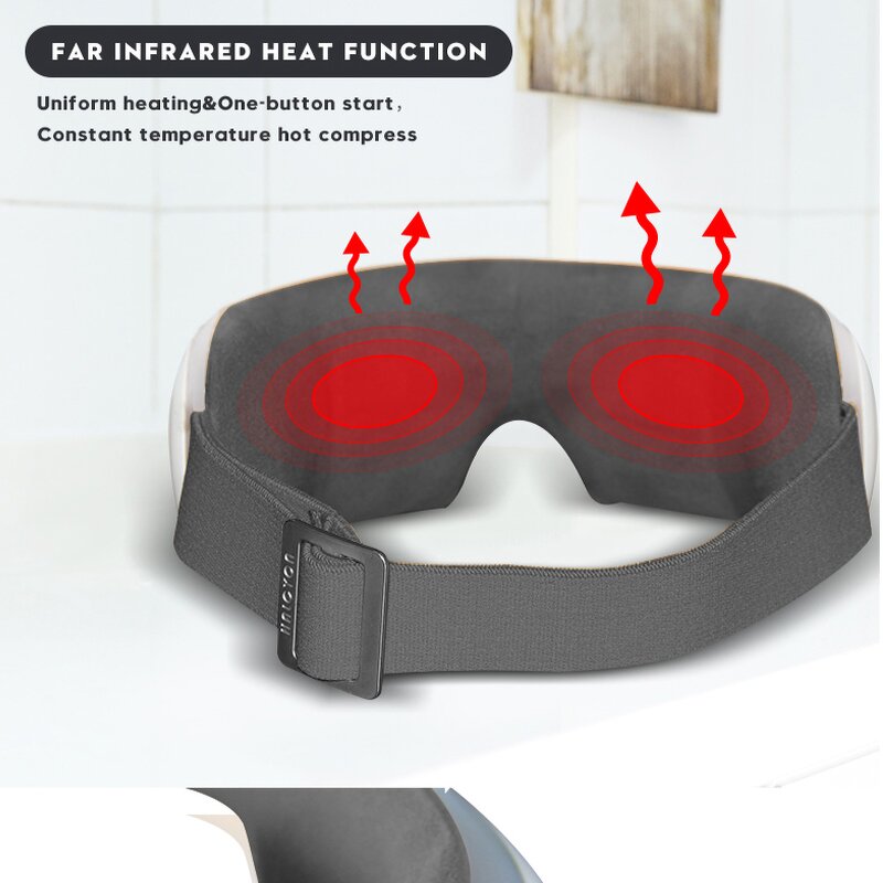 Eye Massager Manufacturer - HEZHENG Smart Heating Portable Folding Air Pressure