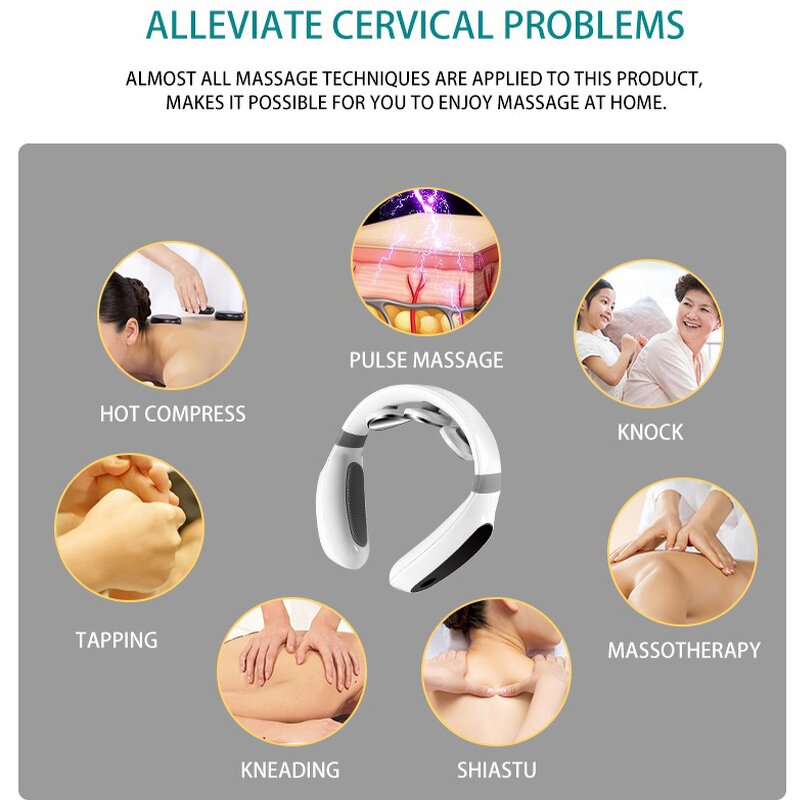 Neck & Shoulder Massager Manufacturer - OEM Electric Mini with Heat TENS Shiatsu