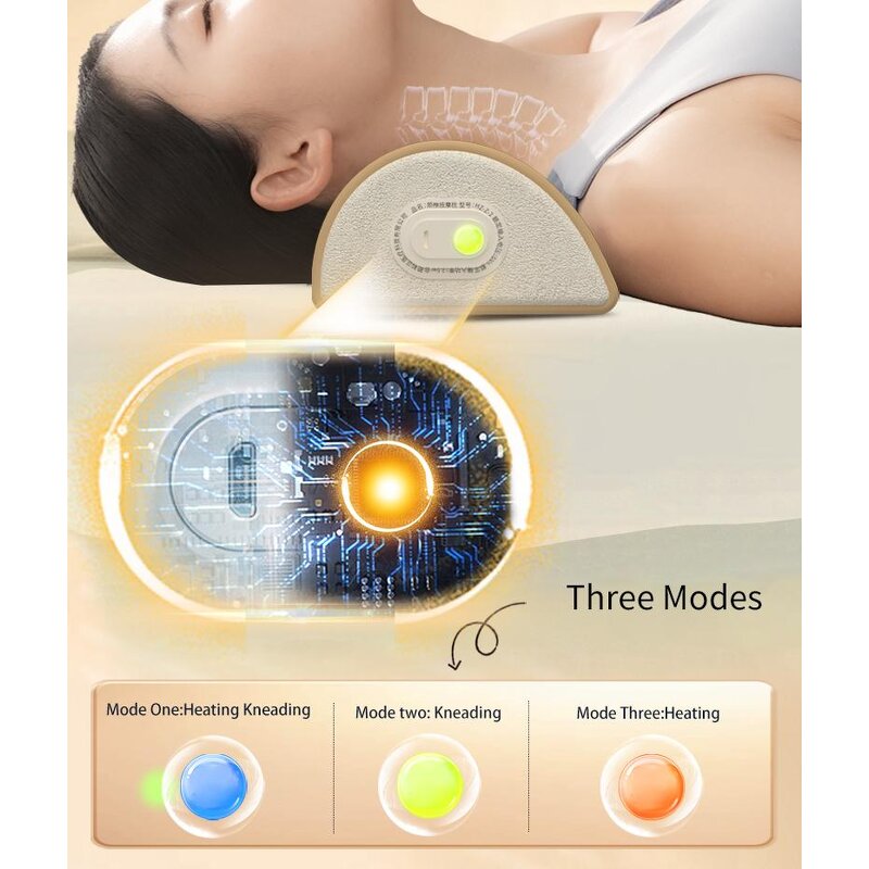 Neck Massage Pillow Manufacturer - Electric Vibration Head Cervical Spine Support