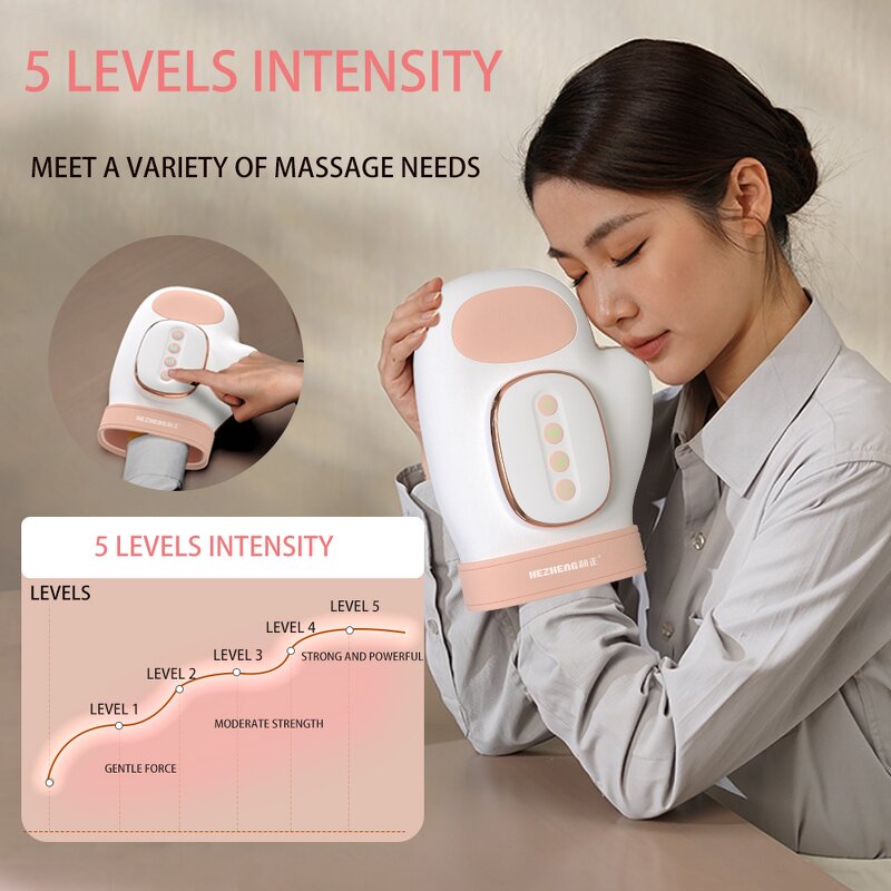 Hand Massager Manufacturer - New Heating Electric Wireless Air Pressure Palm Device
