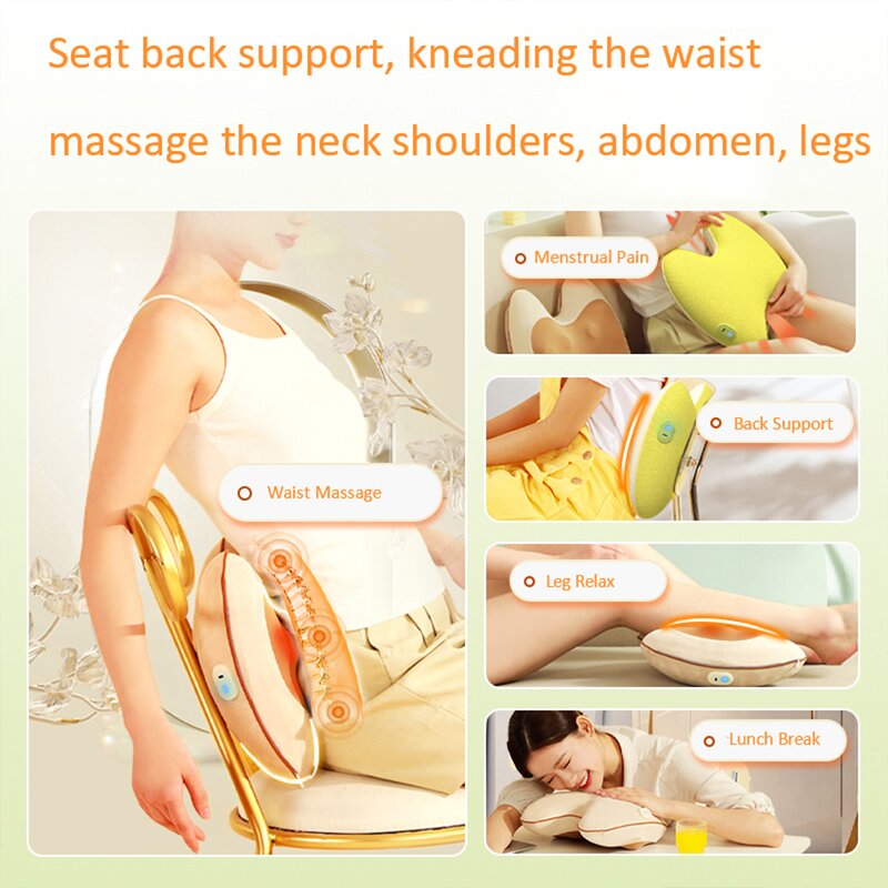 Waist Back Massage Pillow Manufacturer - Compact Space-saving Design for Home or Office
