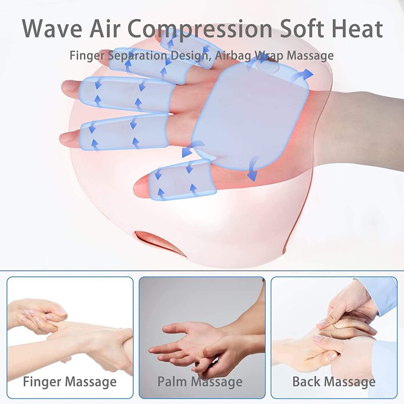 Hand Massager Manufacturer - Rechargeable Handheld Air Pressure 5 Levels Deep Tissue