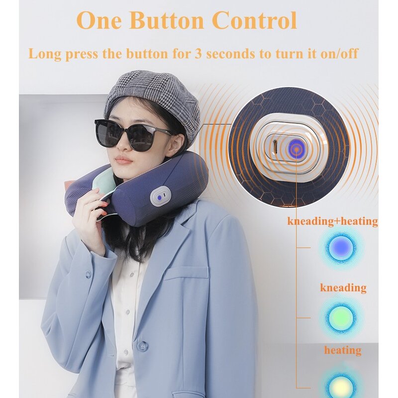 Neck Massager Manufacturer - Hot Selling 2024 Amazon Lumbar Support U Shaped Electric